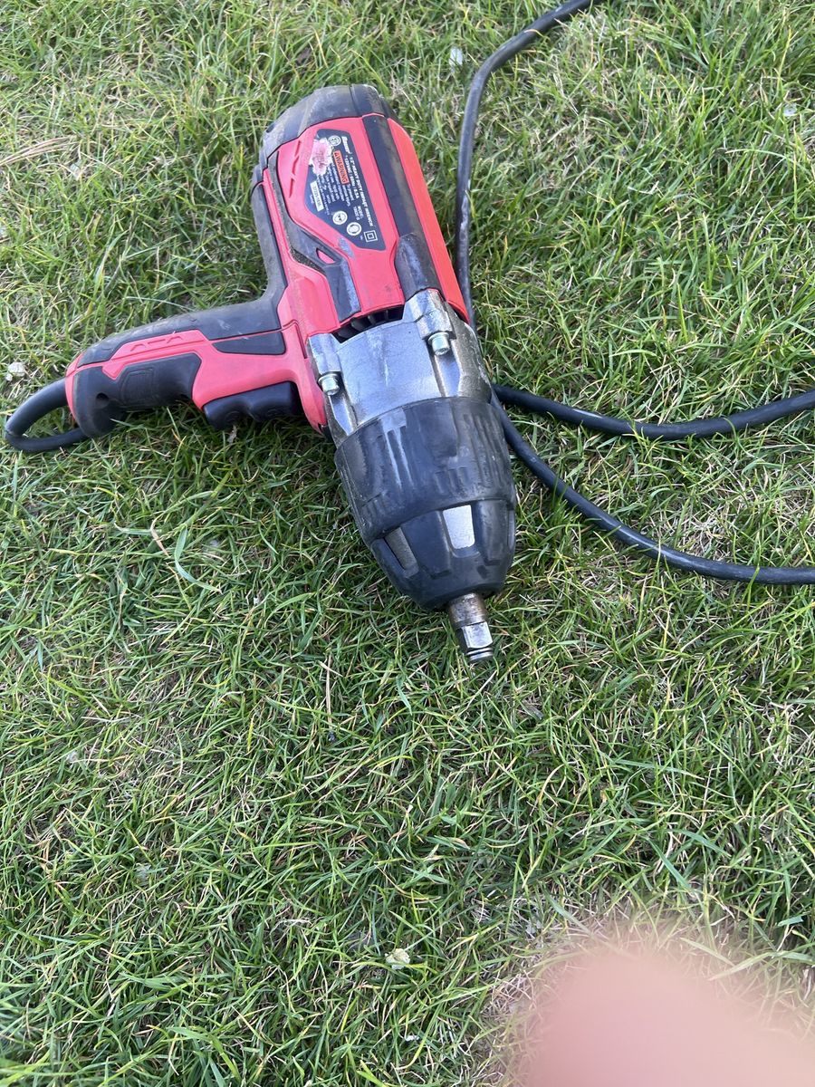 Bauer 1/2" Heavy Duty Impact Wrench 120VAC/60Hz, 8.5A, Model 1882E-B - Corded Electric
