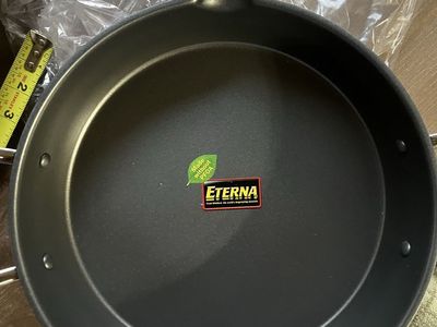 Princess House Culinarium 10" Non-Stick Induction Ready Skillet Frying Pan with Lid Eterna