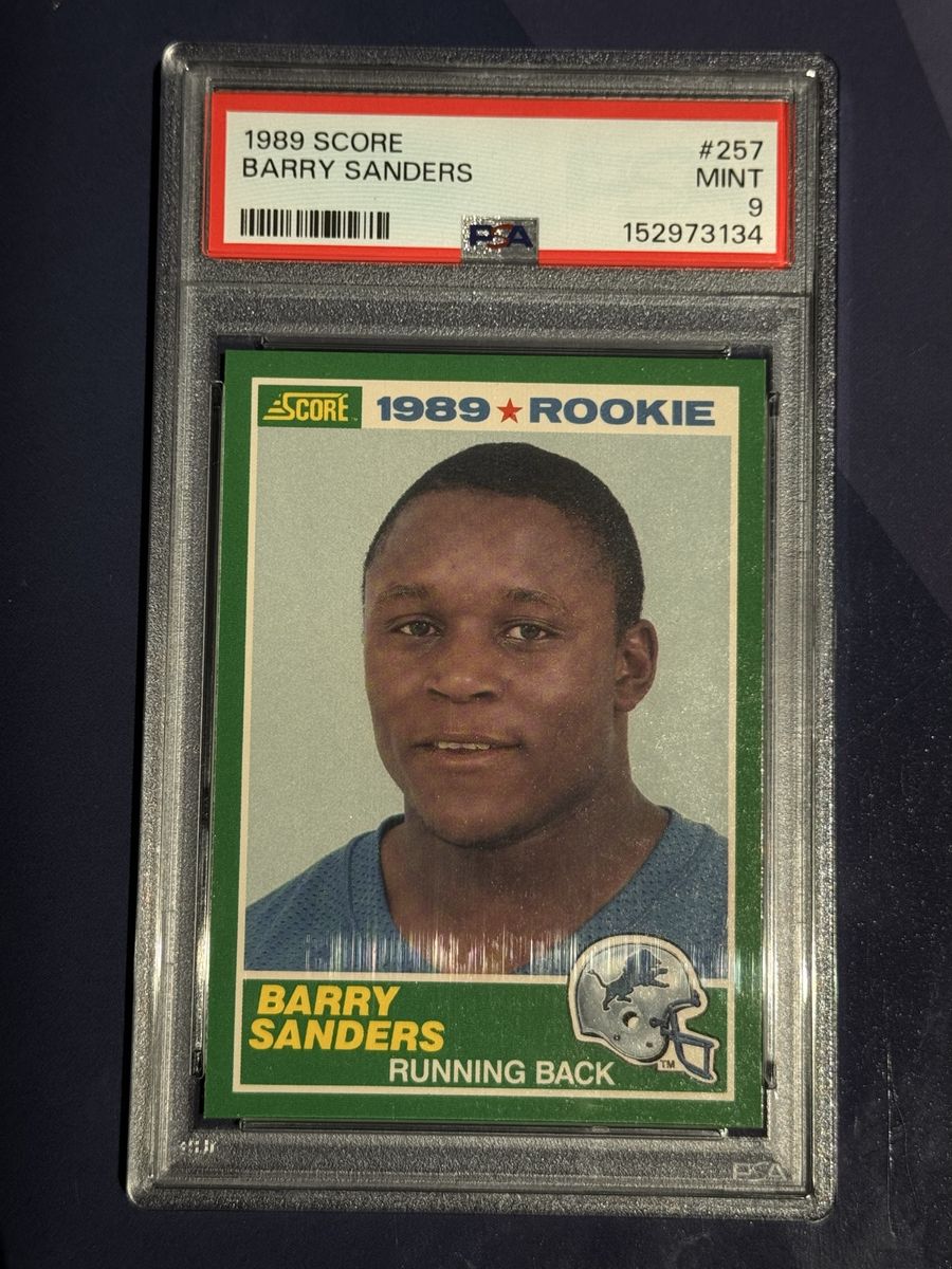 1989 Score Barry Sanders #257 PSA 9 Detroit Lions