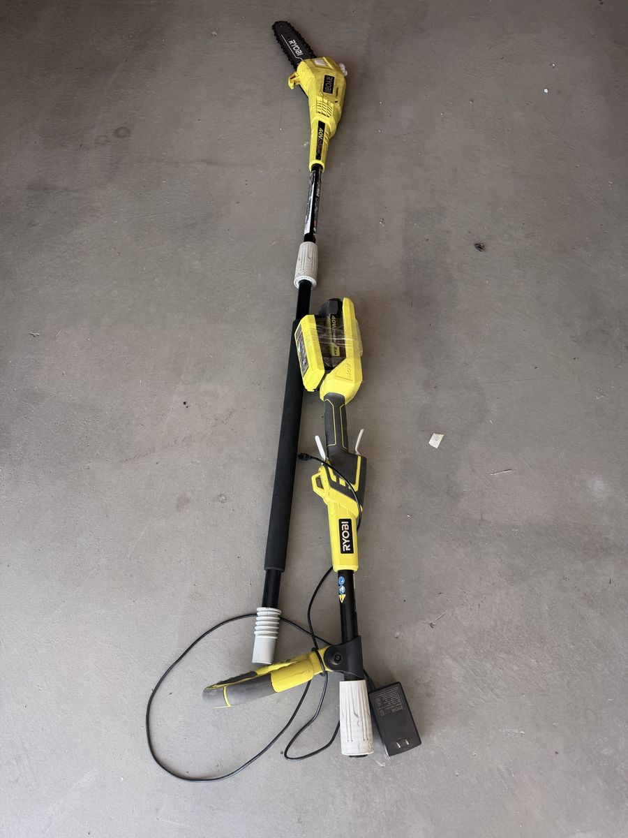Ryobi 40V Cordless Pole Saw with Battery and Charger