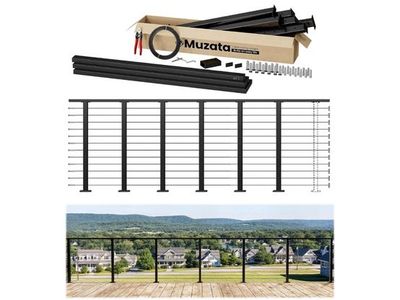 Muzata Modular Cable Railing Kit 20-24’