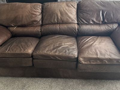 Used Leather couch And Loveseat