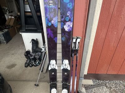 Armada ARW 84 Skis 163cm With Salomon Bindings & Salomon Sticks