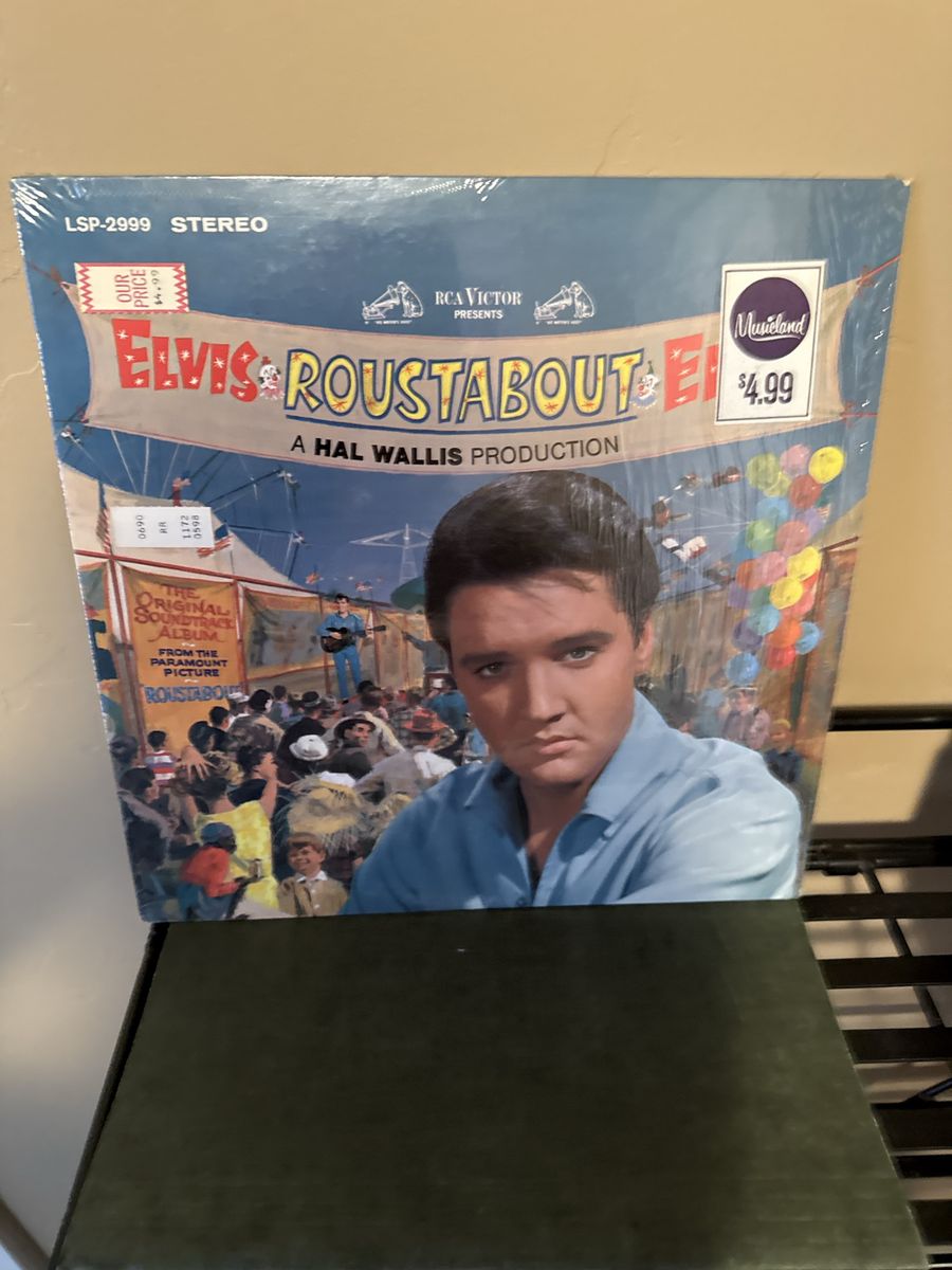 Vintage Elvis Presley Roustabout Vinyl LP Album RCA Victor Stereo LSP-2999 In Shrink Wrap