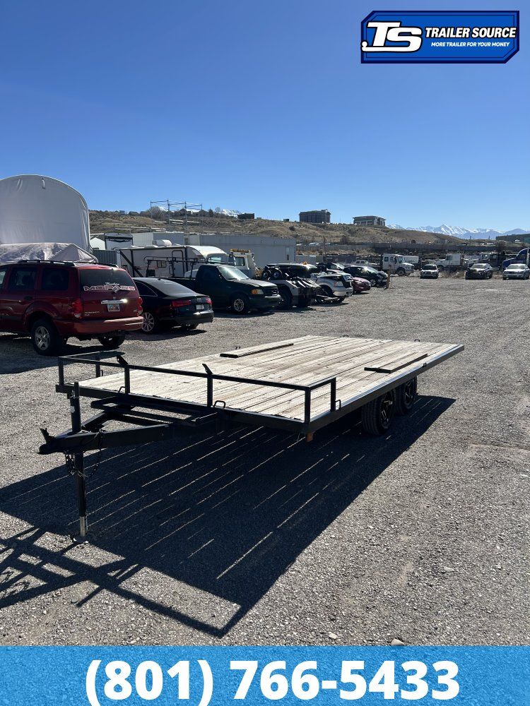 8x18 Xtreme Deckover Utility Trailer - 7K GVWR - Alloy Wheels, Slide Out Ramps