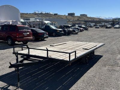 8x18 Xtreme Deckover Utility Trailer - 7K GVWR - Alloy Wheels, Slide Out Ramps