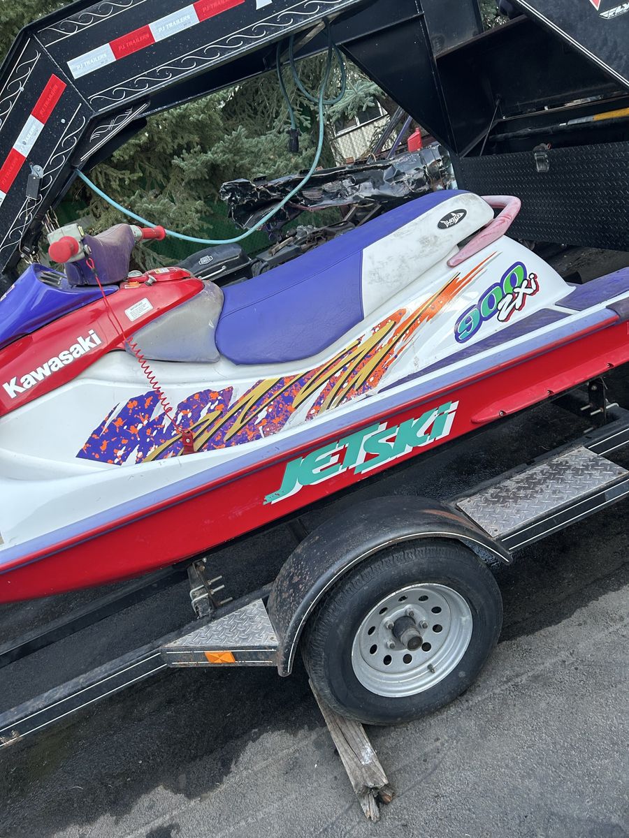 Kawasaki Jet Ski 900 ZXi Personal Watercraft on Trailer