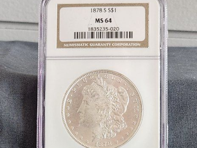 1878 S Morgan Silver Dollar MS64 First Year!