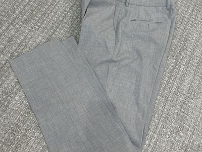 J.M. Haggar Light Grey Slim Fit Dress Pants 33x32