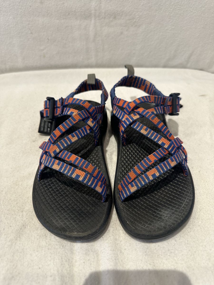 Chaco toddler size 13 blue/orange, hiking sandals