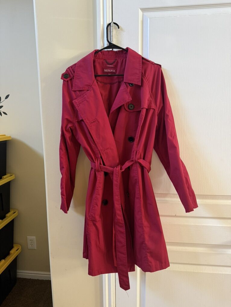 Women's Red Overcoat