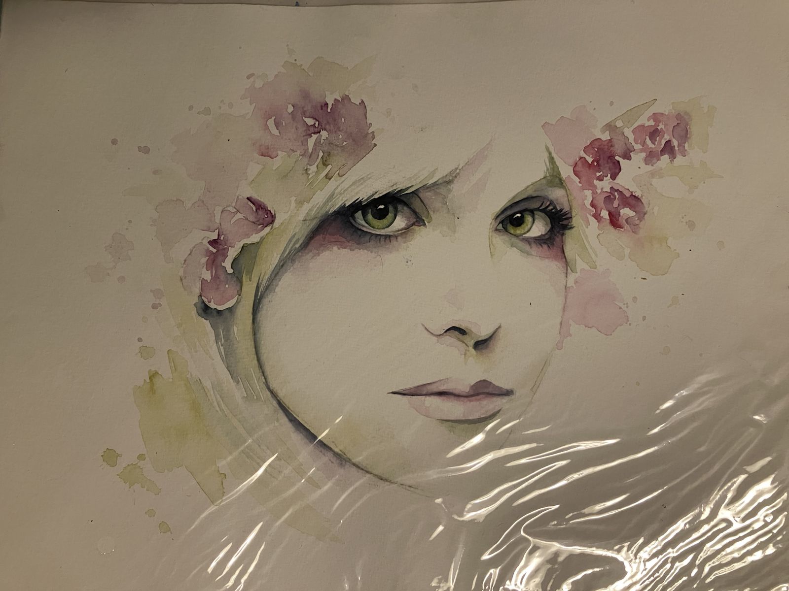 23 ART woman painting portrait