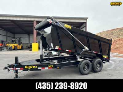 Big Tex Trailers 7X14 15.4K 14TD HEAVY DUTY TELESCOPIC Dump Trailer