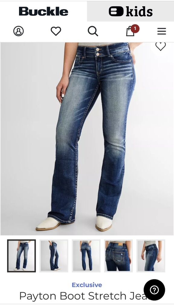 Buckle Bootcut Jeans