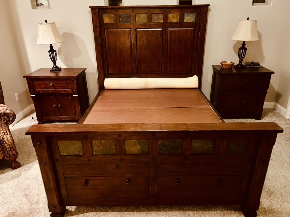 Queen Bedroom Set : Solid Wood (OBO)