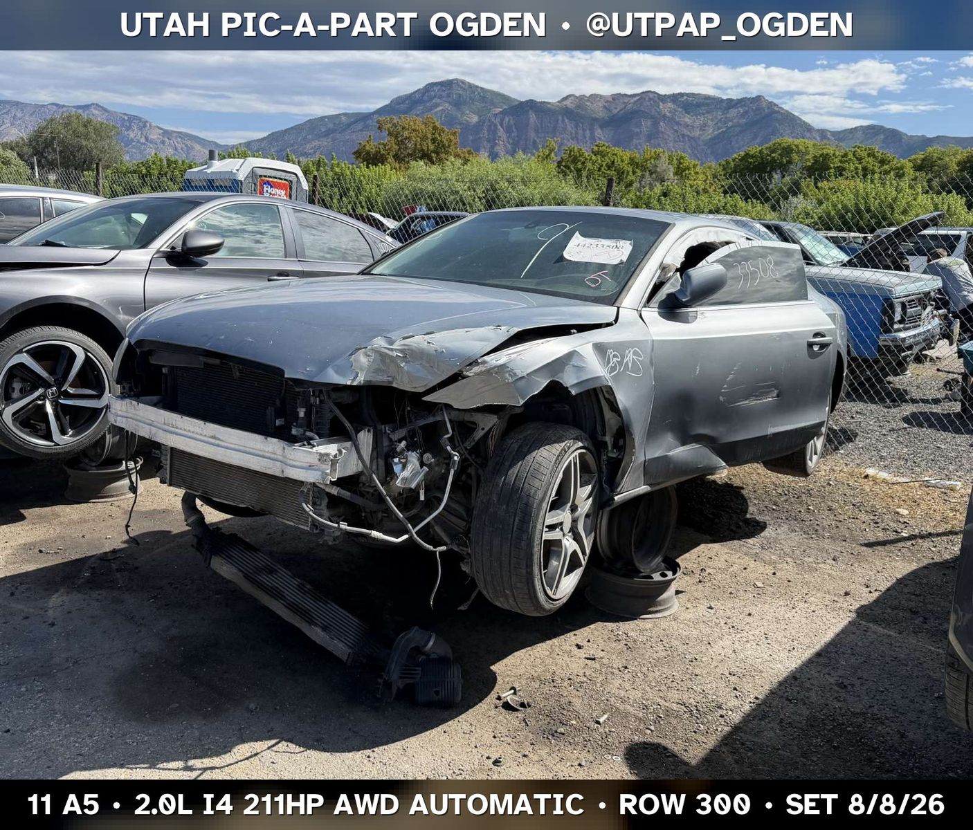 New Arrival - 2011 Audi A5 Parts - UTPAP Ogden