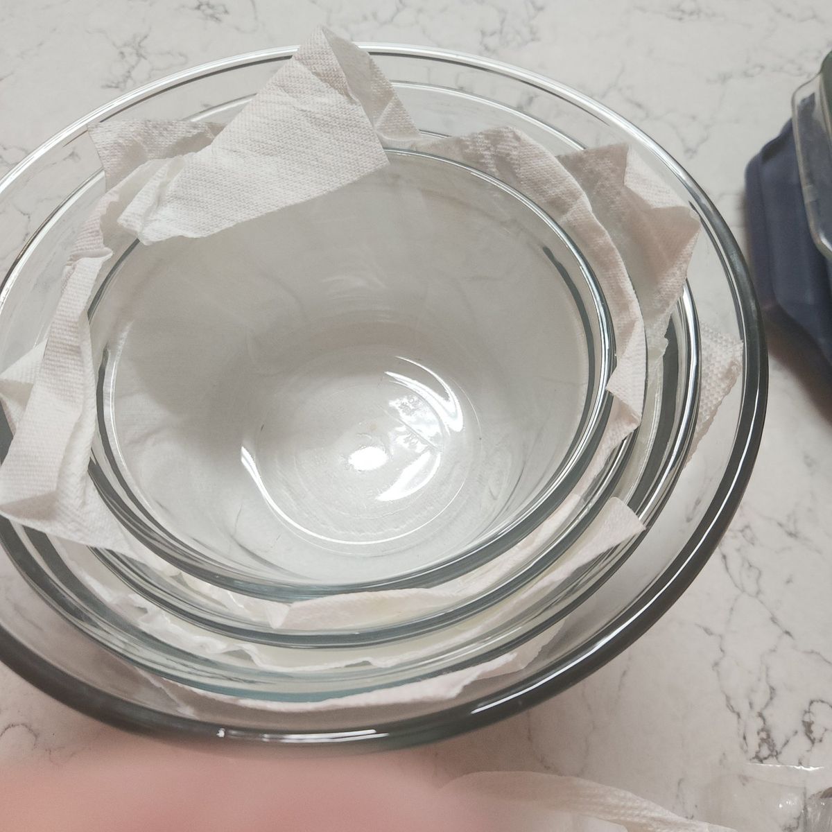 4 piece glass serving bowls