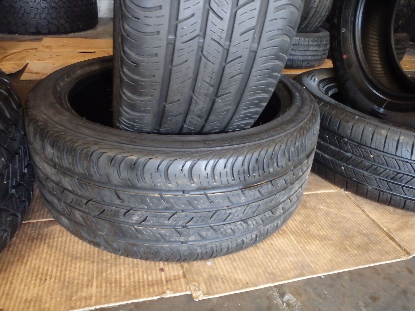 235/40R18 CONTINENTAL CONTI PRO CONTACT PAIR OF TWO USED TIRES