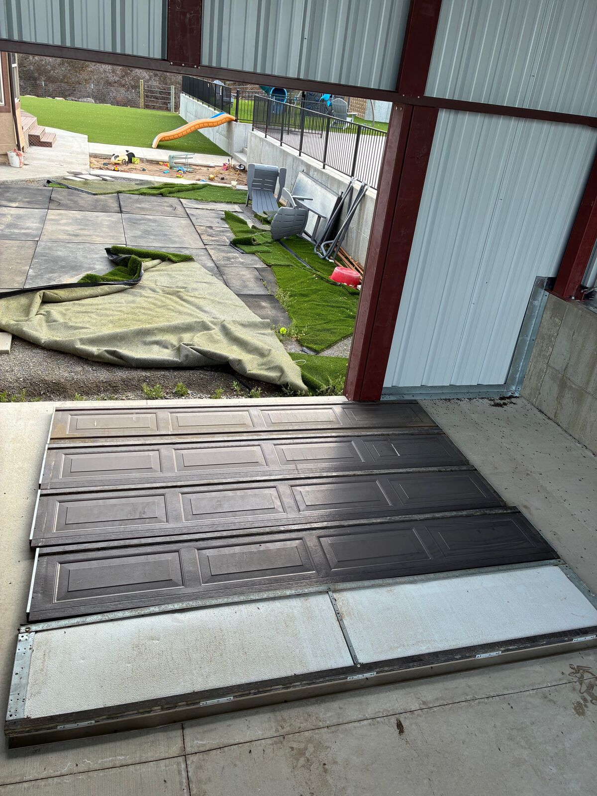 8'x10' Insulated High Lift Garage Door