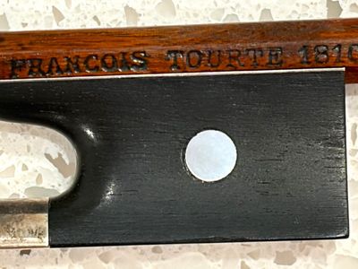 Beautiful old 4/4 labeled Francois Tourte 1810 Saxony violin Bow 58 grams 29.25”