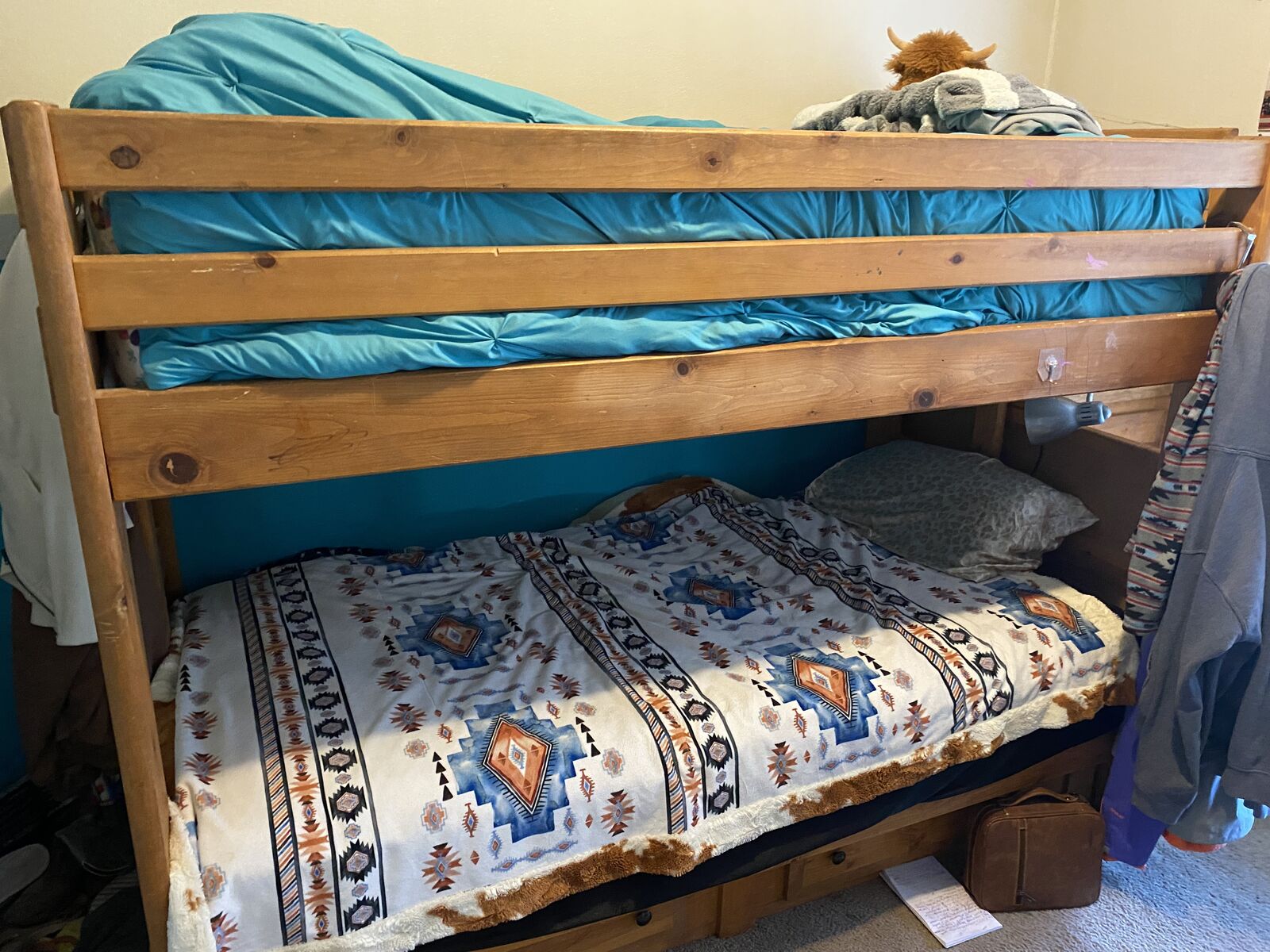 Bunk bed with built in drawers