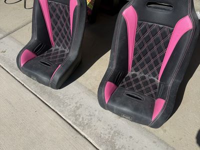 Aces Racing Black & Pink Booster Seats