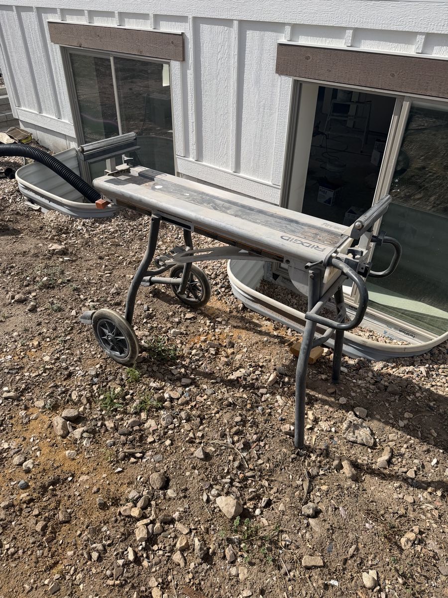 Rigid chop saw stand