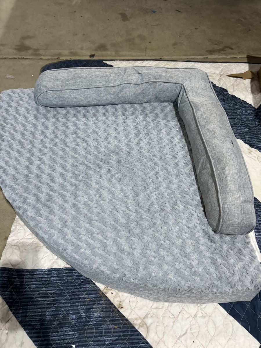 Gray Corner Dog Bed