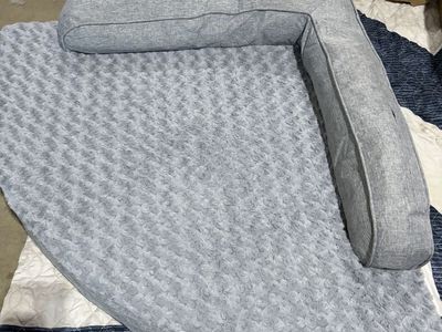 Gray Corner Dog Bed