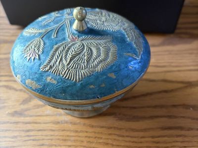 Vintage Brass Jewellery Bowl