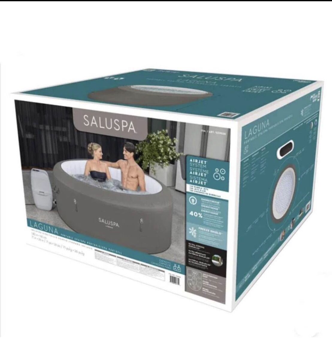 New SaluSpa Laguna AirJet Inflatable Hot Tub portable hottub