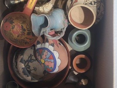 Assorted Collectible Pottery & Vases - Unique Home Decor & Souvenirs. from all over the world. come look if interested.