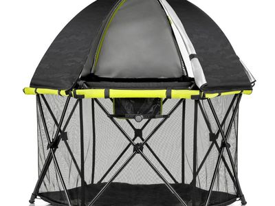 Evenflo Portable Playpen with Canopy Sun Shade Black