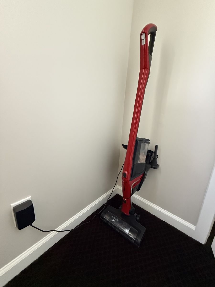 Miele Triflex HX1 stick vacuum in red