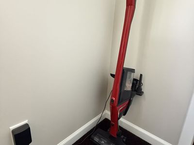 Miele Triflex HX1 stick vacuum in red
