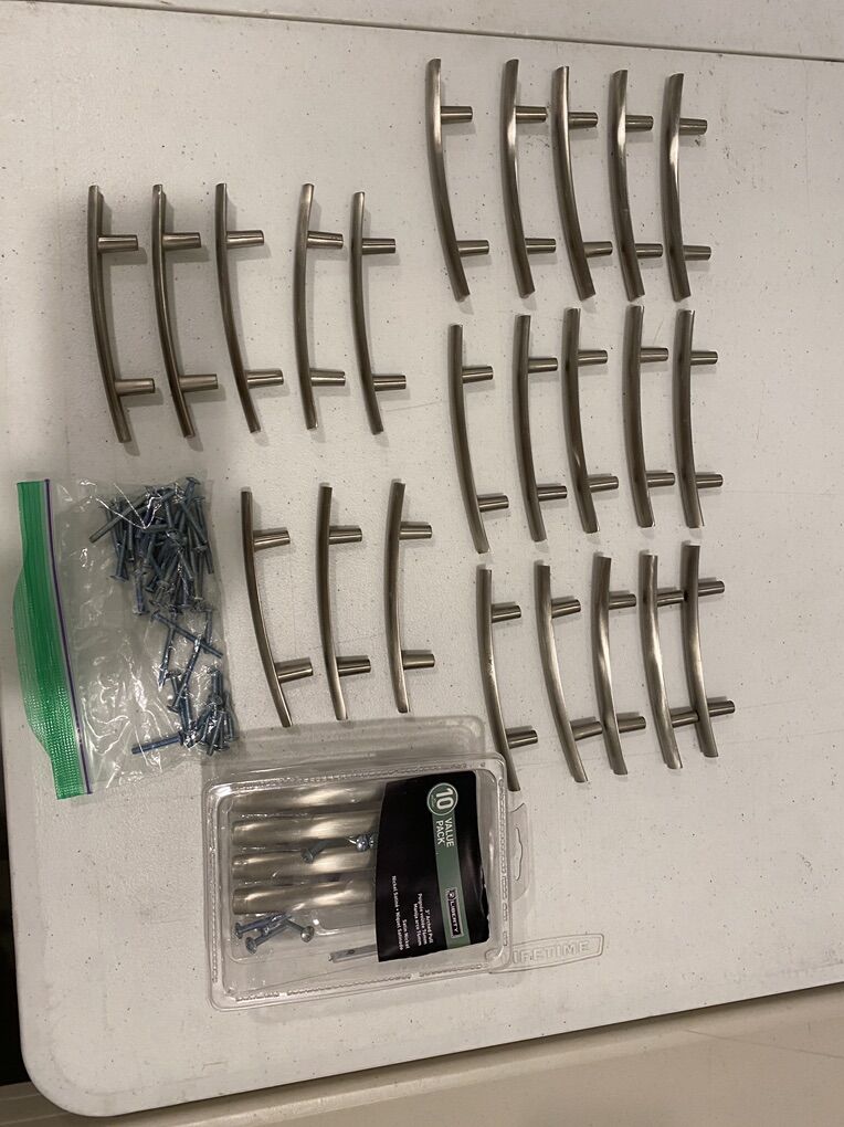 Satin Nickle Cabinet Handles Drawer Pulls