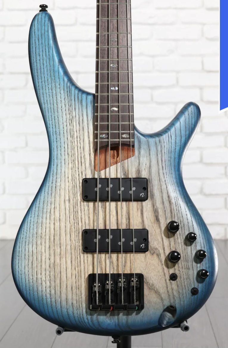 Ibanez SR600E bass guitar Cosmic blue Starburst