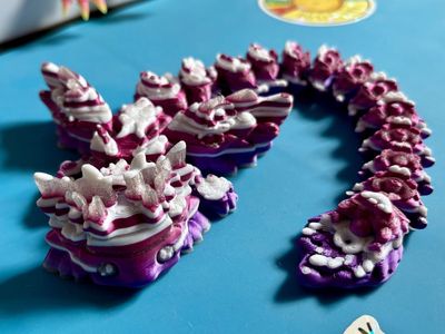 3D Printed Print Printing KOSHA Axolotl ADHD AUTISM Fidget Fidgets Toy Toys Dragon