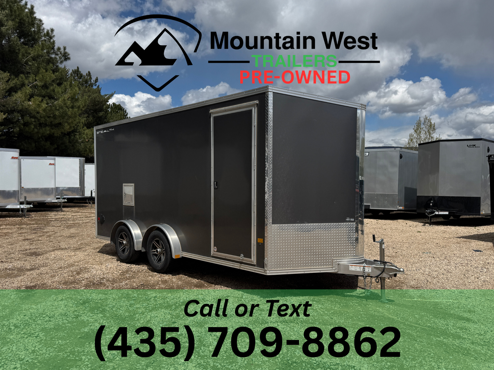 2023 USED Cargo Pro STEALTH 7.5X16 Enclosed Cargo Trailer