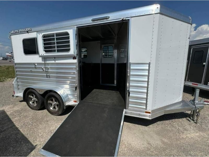 New 2025 Elite Straight Load 2 Horse Bumper Pull