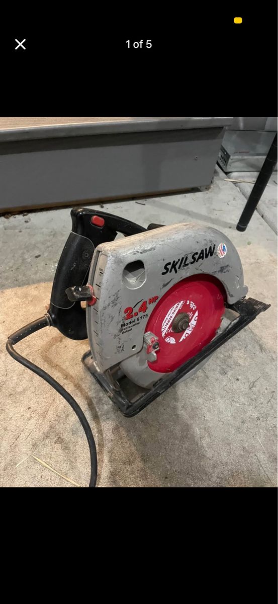 Skilsaw Model 5175 7-1/4 inch Corded Circular Saw 2.4 HP 10A