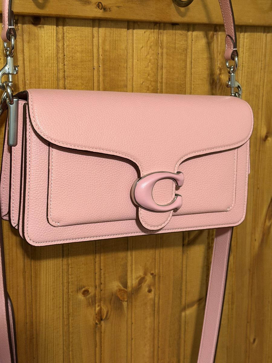 Authentic COACH CH735 Tabby Shoulder Cross body Bag 26 genuine pebbled Leather