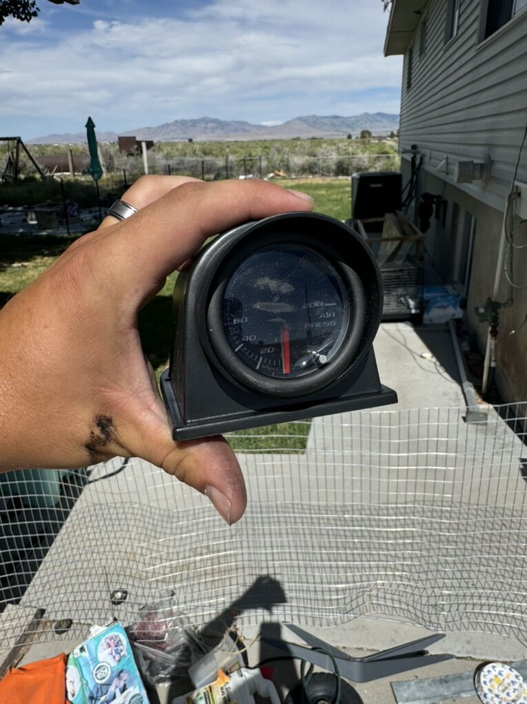 GlowShift 0-200 Psi Dual Air Gauge