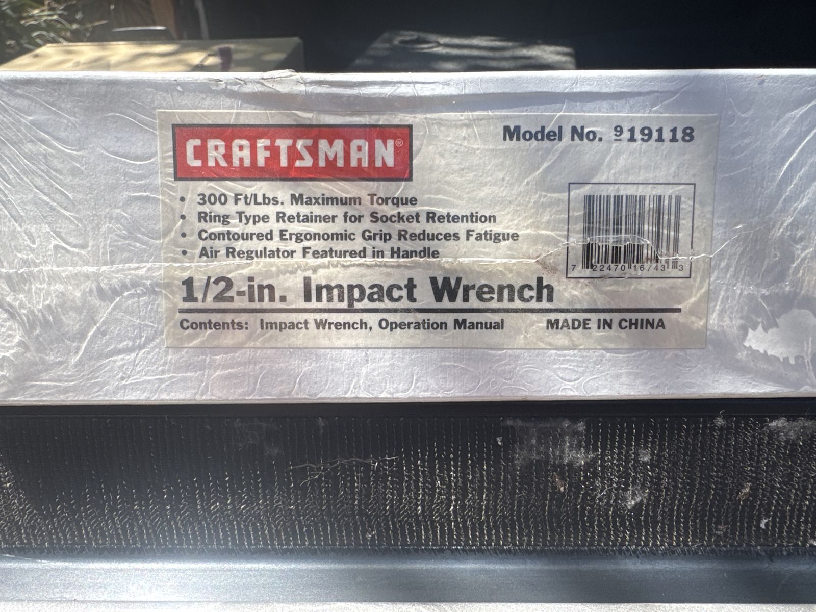 1/2” Air impact - craftsman