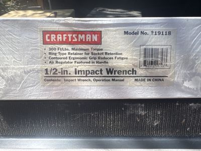 1/2” Air impact - craftsman
