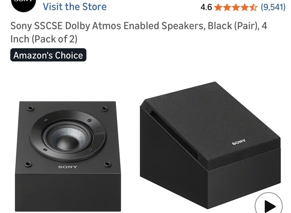 Sony SSCSE Dolby Atmos Enabled Speakers