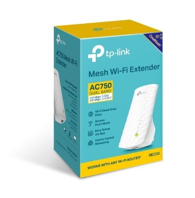 Pair of TP-Link AC750 (1,200 to 2,000 sq, ft.) Dual Band (2.4 & 5 GHz) Mesh Wi-Fi Extenders