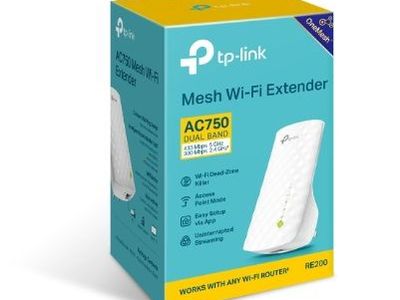 Pair of TP-Link AC750 (1,200 to 2,000 sq, ft.) Dual Band (2.4 & 5 GHz) Mesh Wi-Fi Extenders