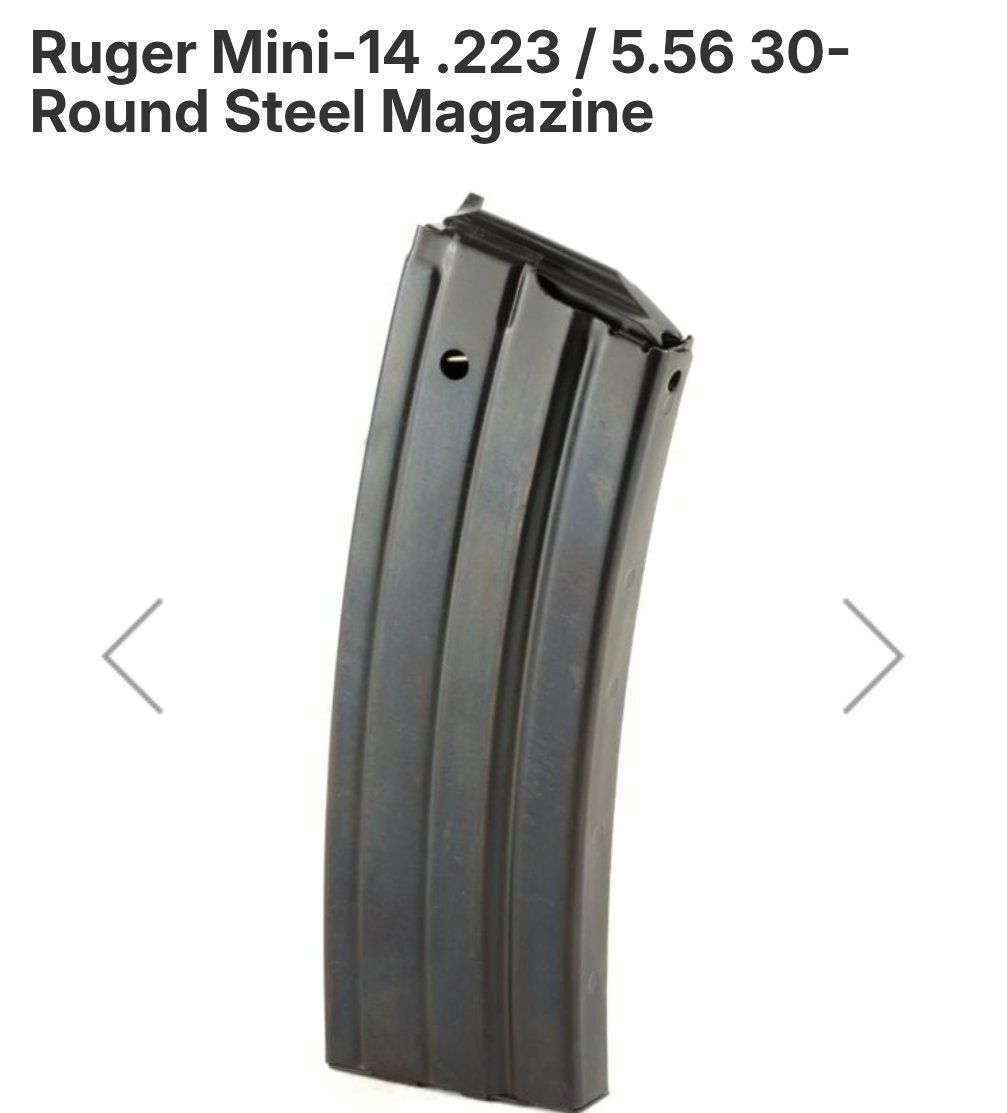 New Ruger Mini-14 30rd Steel Magazine