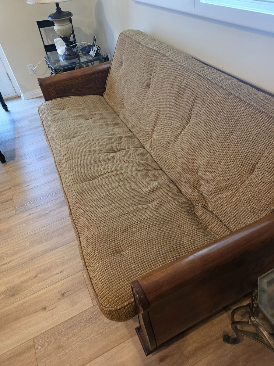 Futon couch that makes out into a bed